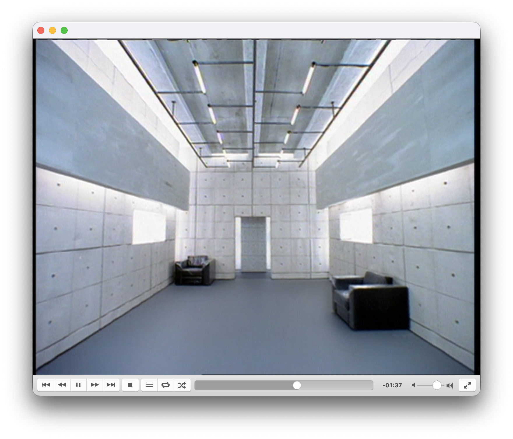 the room from the famous virtual insanity music video, but jay kay is nowhere to be seen.